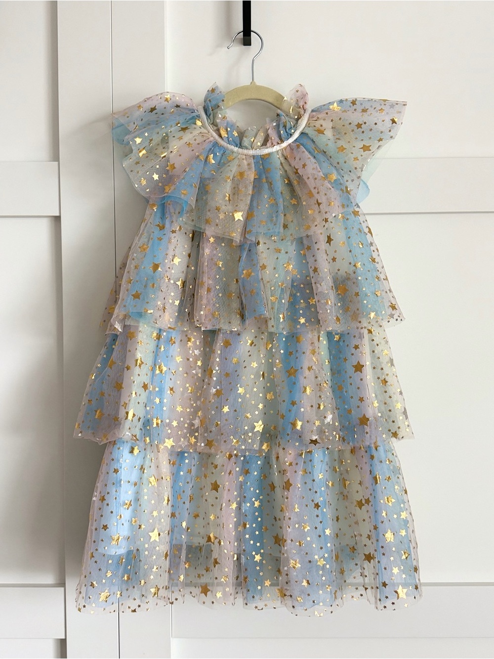 Lola + The Boys Tiered Pastel Star Party Dress - Size 8/9
